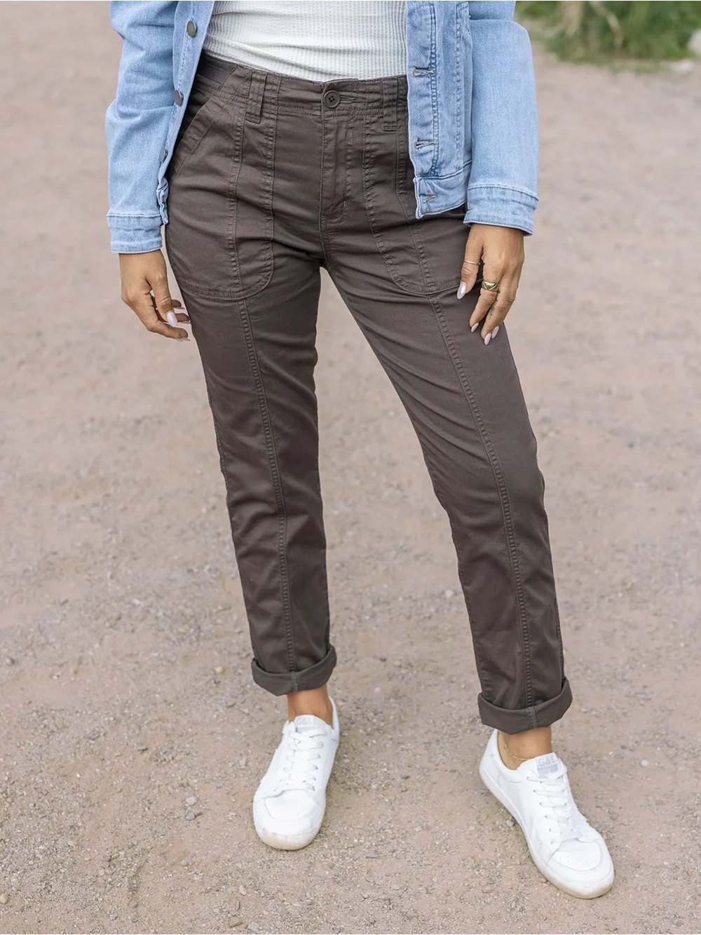 Grace & Lace Tarmac Camper Cargo Pants Size 14